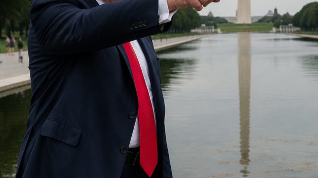 Trump's Claims of Vandalism at Reflecting Pool Prompt Controversy