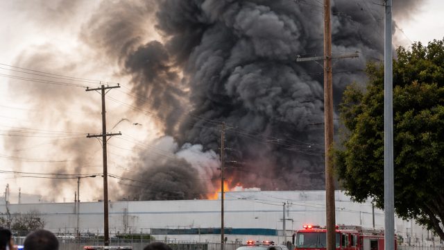 Air Quality Concerns Rise Amid Boyle Heights Warehouse Fire
